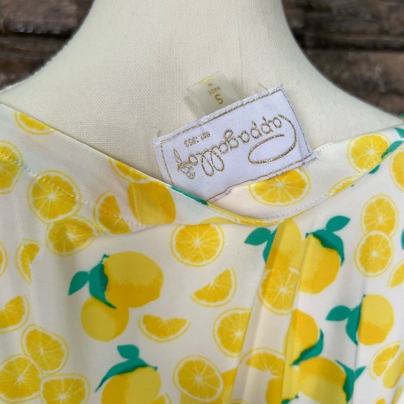 Pappagallo Yellow Green Ruffled Blouse - Picture 14 of 14